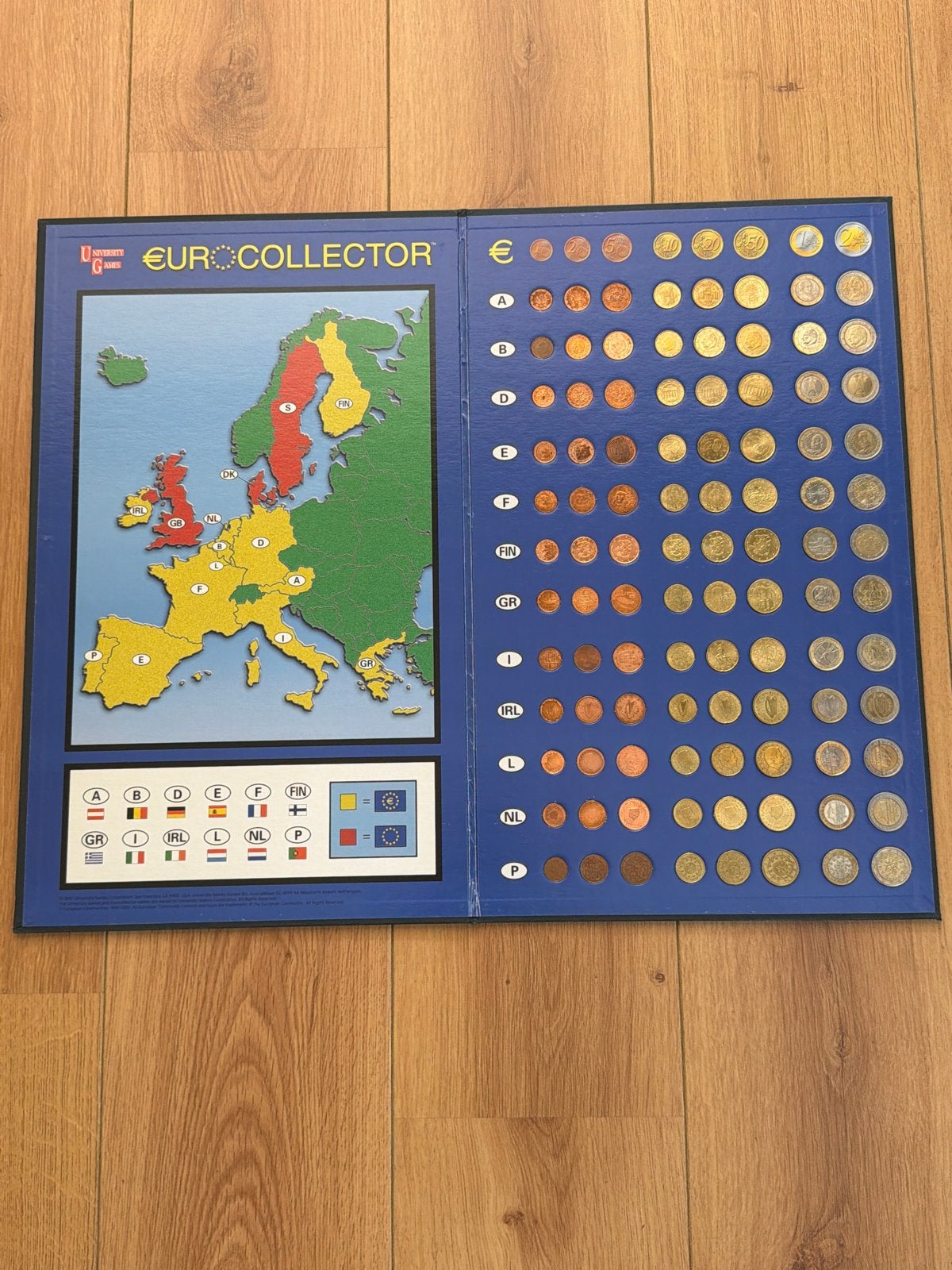 Euro Collector Muntenset met Kaart van Europa, Ophalen of Verzenden, Overige landen, Overige waardes, Setje