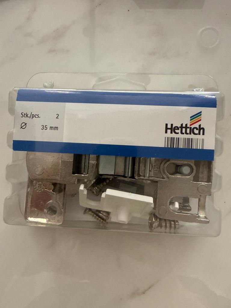 Hettich Scharnieren 35 mm - 2 stuks, Ophalen, Nieuw, IJzer, Scharnier