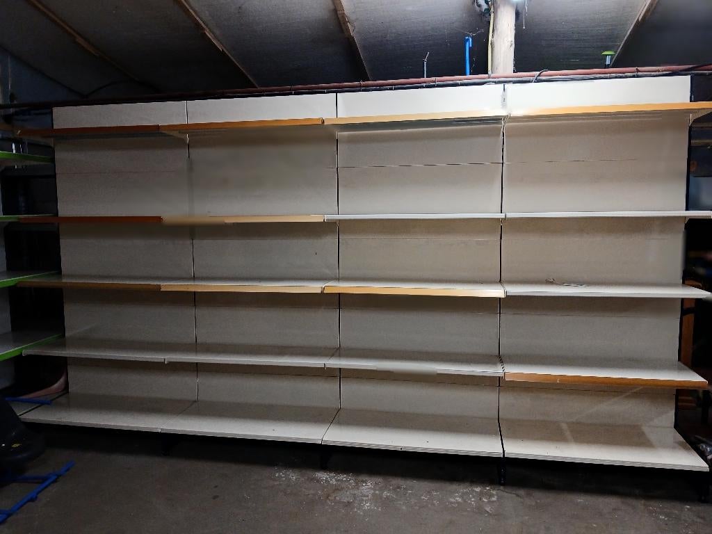 restpartijtje winkelstelling, 20 mtr. wand, 14 mtr. gondola, Huis en Inrichting, Ophalen, Gebruikt