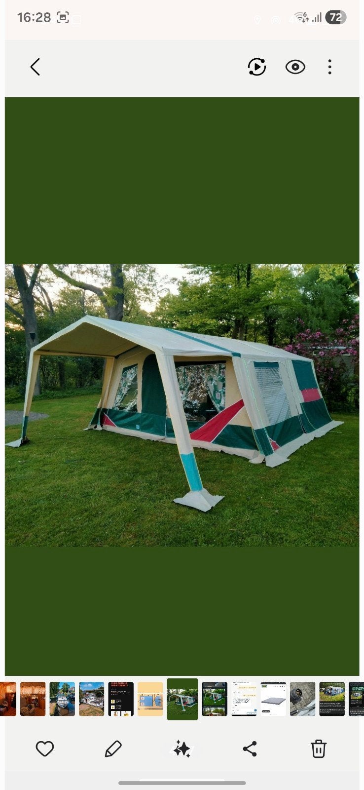 Ruime en comfortabele vouwwagen voor het hele gezin, Caravans en Kamperen, Vouwwagens, Ophalen, Meerkleurig, Tot en met 4, Overige merken