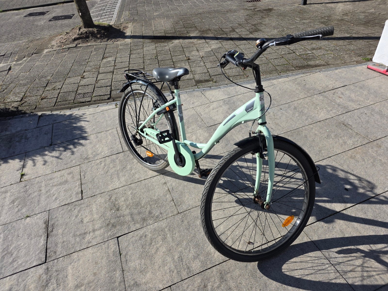 Agorà fiets met versnellingen, Fietsen en Brommers, Gebruikt, Velgrem, (Extra) lage instap, Minder dan 47 cm