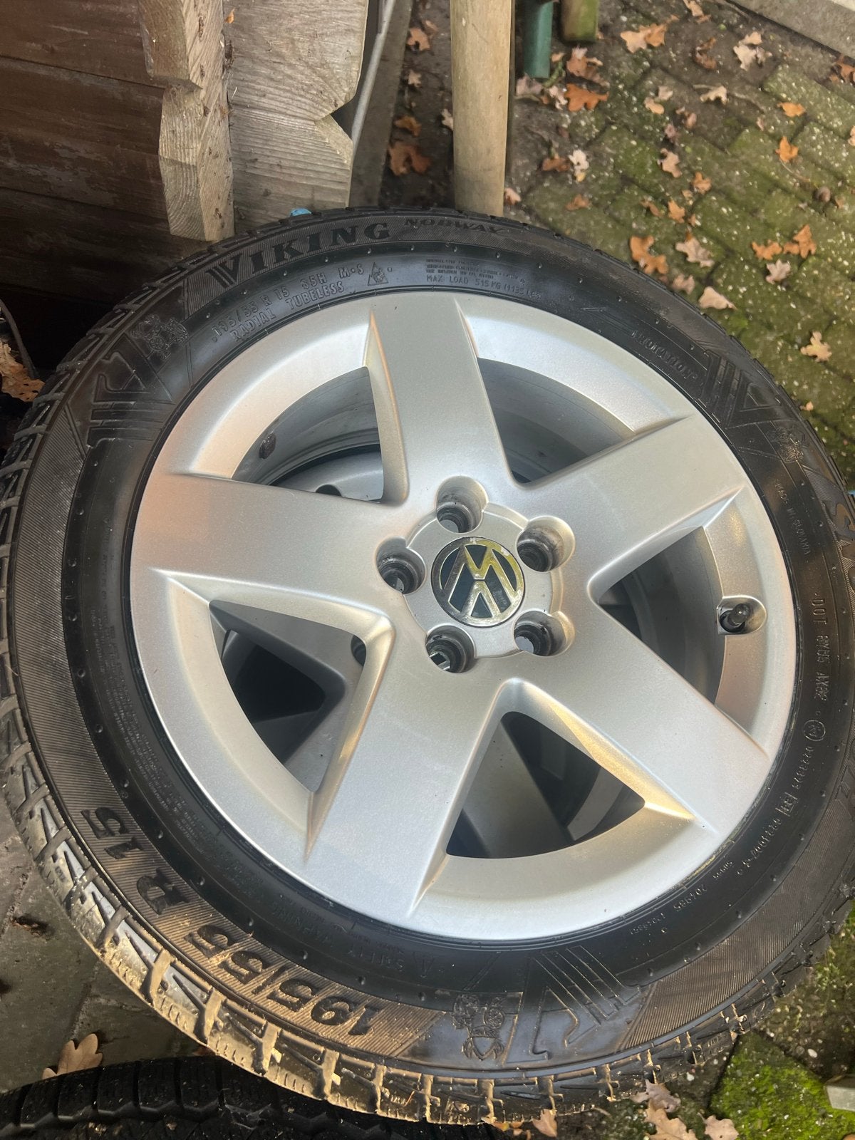15" RONAL VAG velgen met winterbanden (5x100), Ophalen, Gebruikt