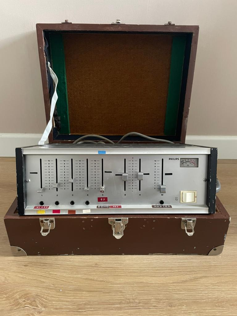 Philips LBB 1142/00 mengversterker | Conijn Muziek | 1969, Ophalen, Gebruikt, Minder dan 60 watt, Overige merken