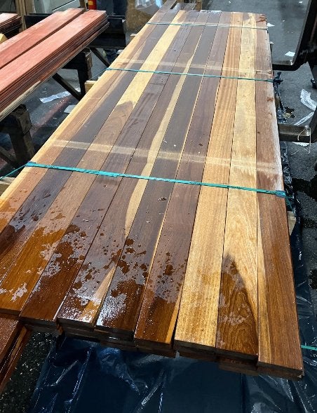ipe planken 2.1 x 9 x 305 & 365, Tuin en Terras, Ophalen of Verzenden, Nieuw, 250 cm of meer, Planken