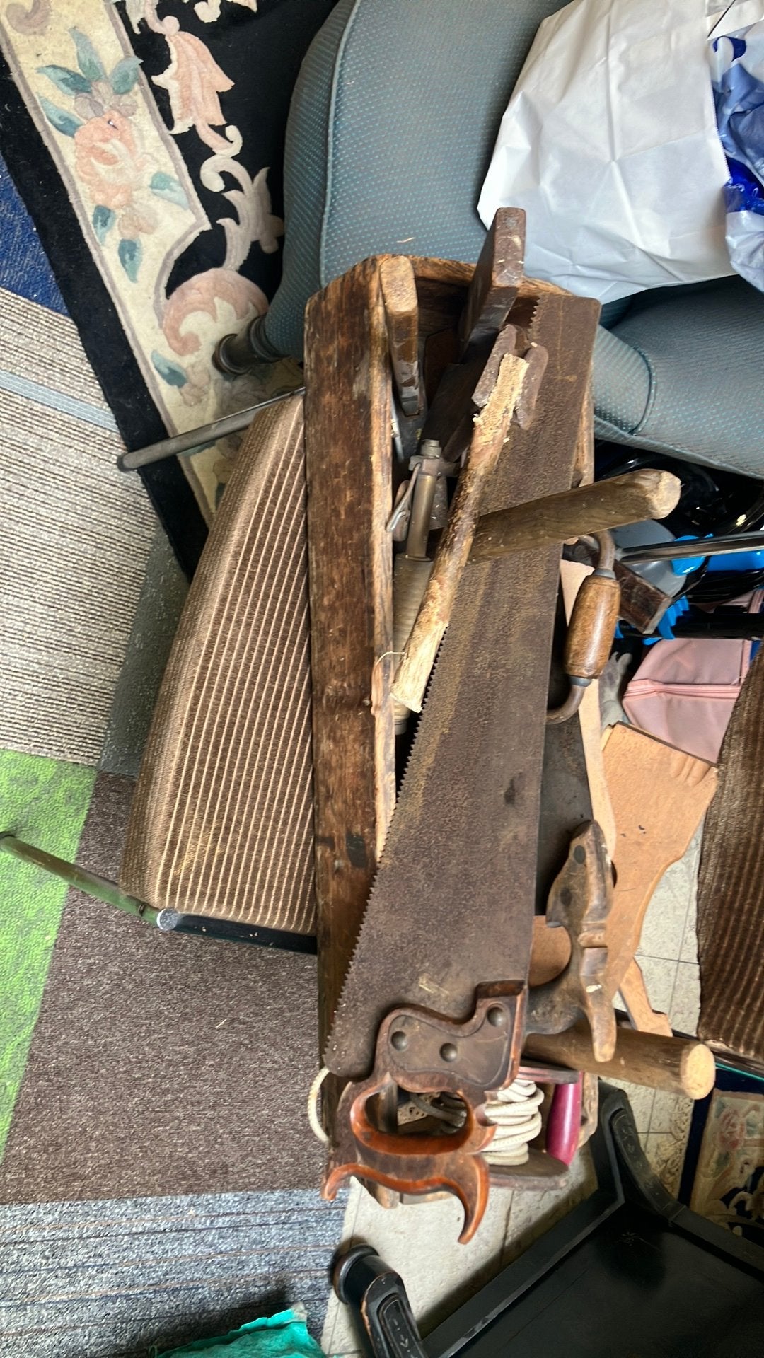 Bak met oud gereedschap, Hobby en Vrije tijd, Modelbouw | Boten en Schepen, Ophalen, Gebruikt, Groter dan 1:32, X