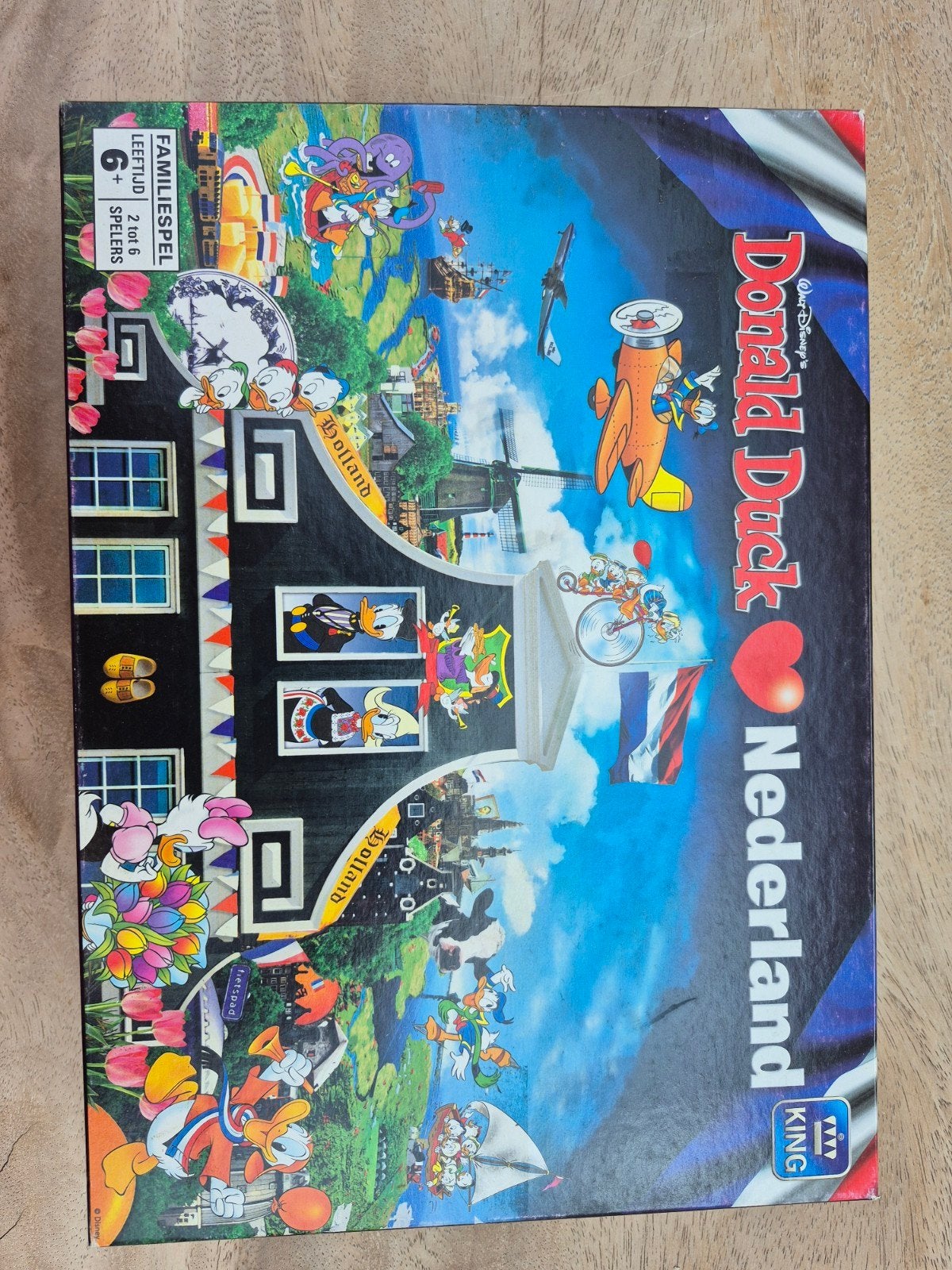 Donald Duck Nederland Bordspel - Familieplezier!, Vijf spelers of meer, Ophalen of Verzenden, Gebruikt, King