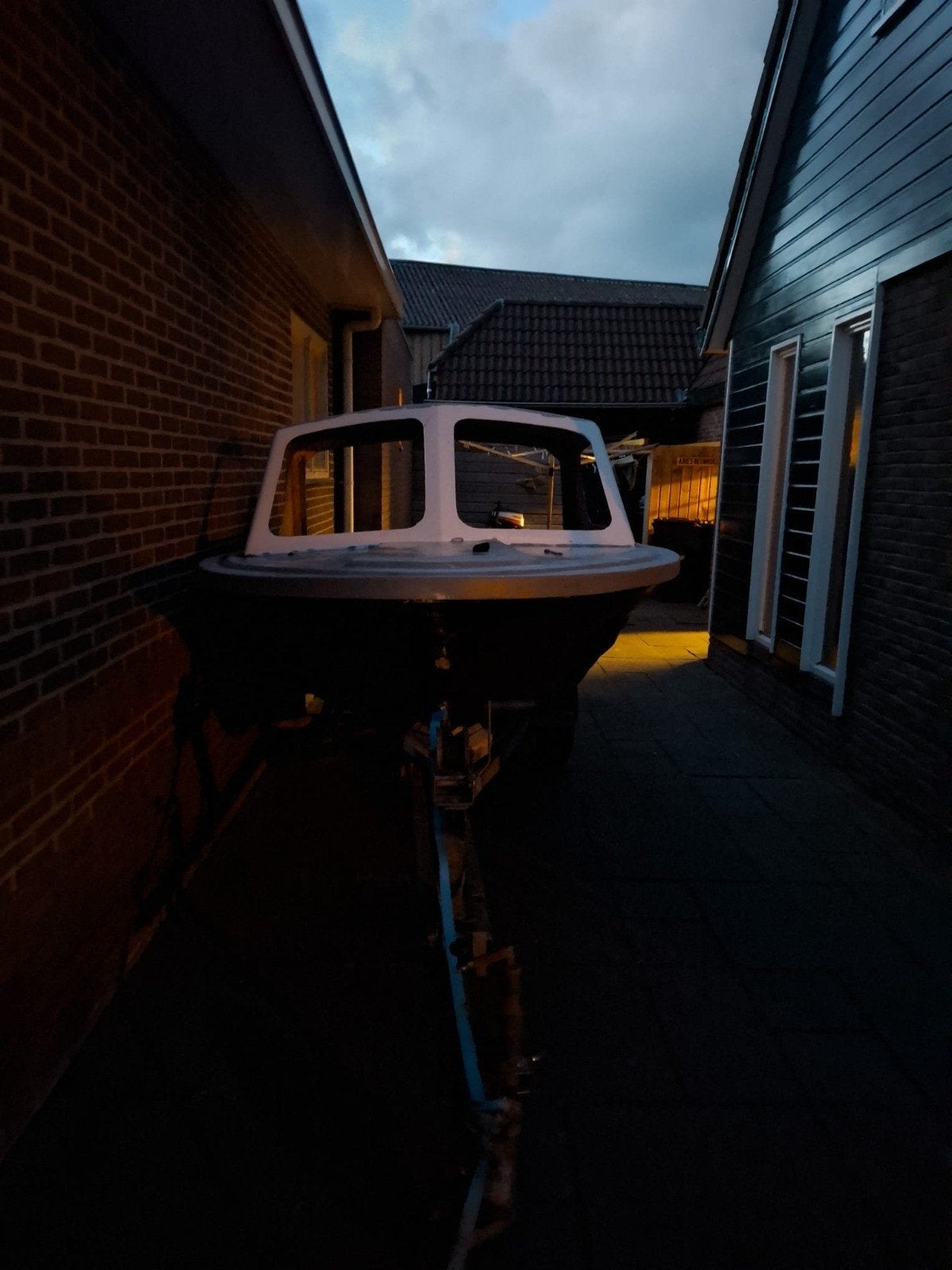 Boot met 8 pk motor - opknapper, Ophalen, Gebruikt