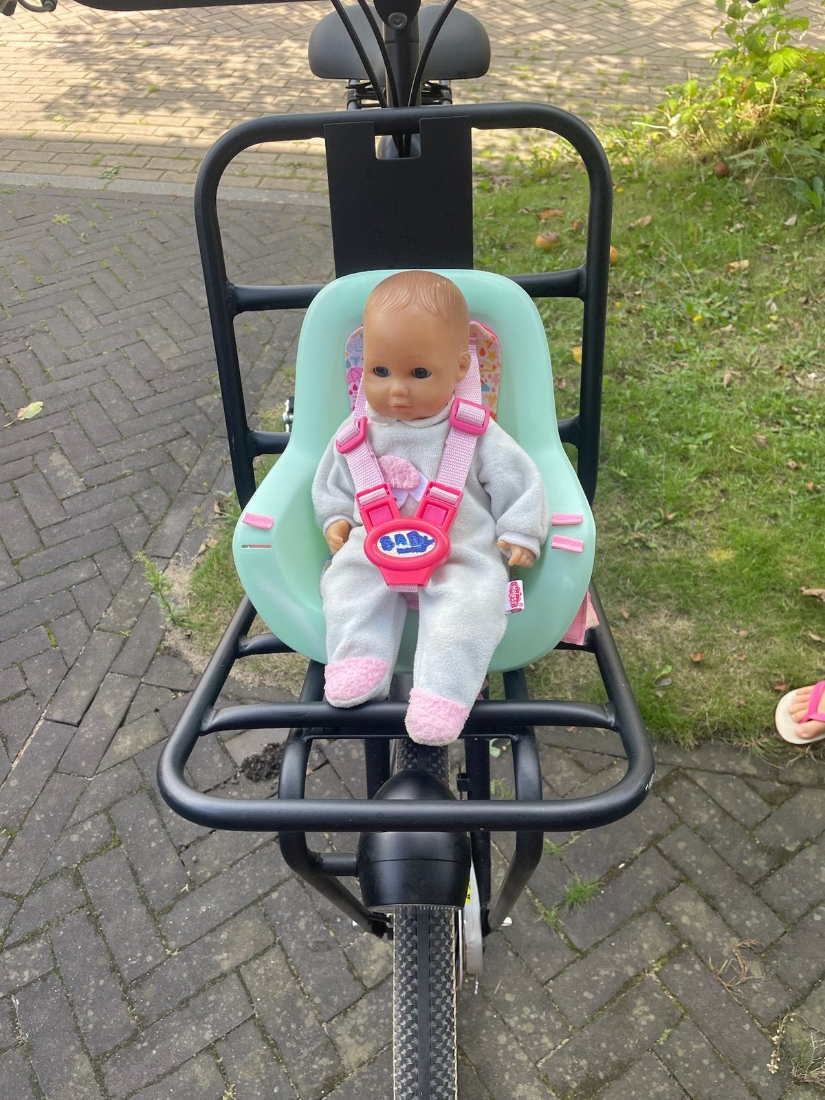Baby Born poppenstoeltje voor op de fiets, Ophalen of Verzenden, Gebruikt, Babypop