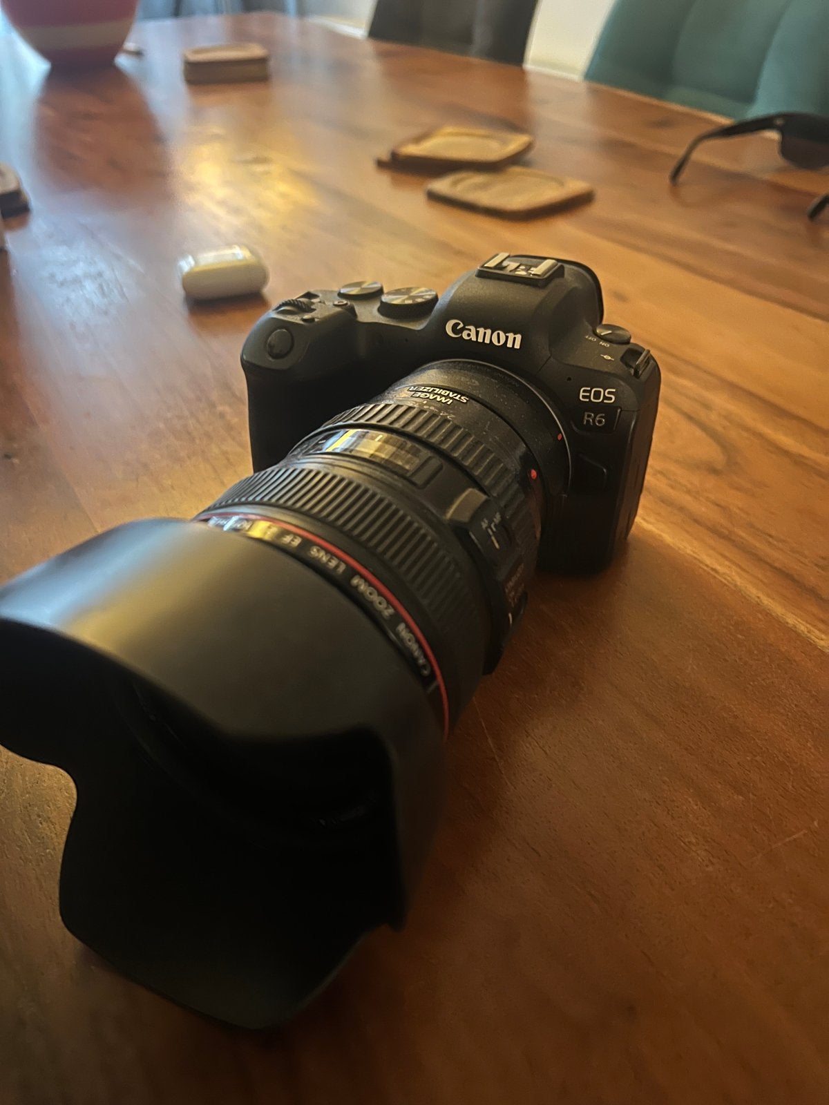 Canon R6 met 24-105mm lens en R naar EF mount, Audio, Tv en Foto, Fotocamera's Digitaal, Ophalen of Verzenden, Gebruikt, Canon