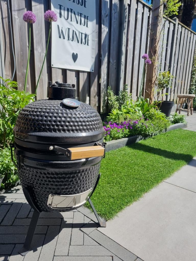 BBQ Kamado mini zwart, Ophalen, Gebruikt, Kamado