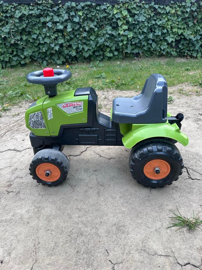 Groene Claas Axos 310 loop- en trapauto voor kinderen, Ophalen, Gebruikt