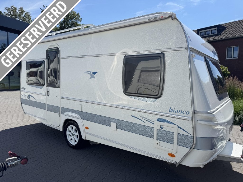 Fendt Bianco Classico 470 TFB / voortent / mover / topstaat, Caravans en Kamperen, Caravans, Rondzit, Bedrijf, Schokbreker, Overige typen