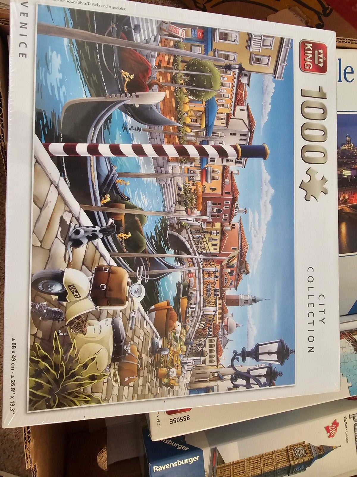 King City Collection 1000 stukjes puzzel - Venetië & Parijs, Ophalen of Verzenden, 500 t/m 1500 stukjes, Nieuw, Legpuzzel