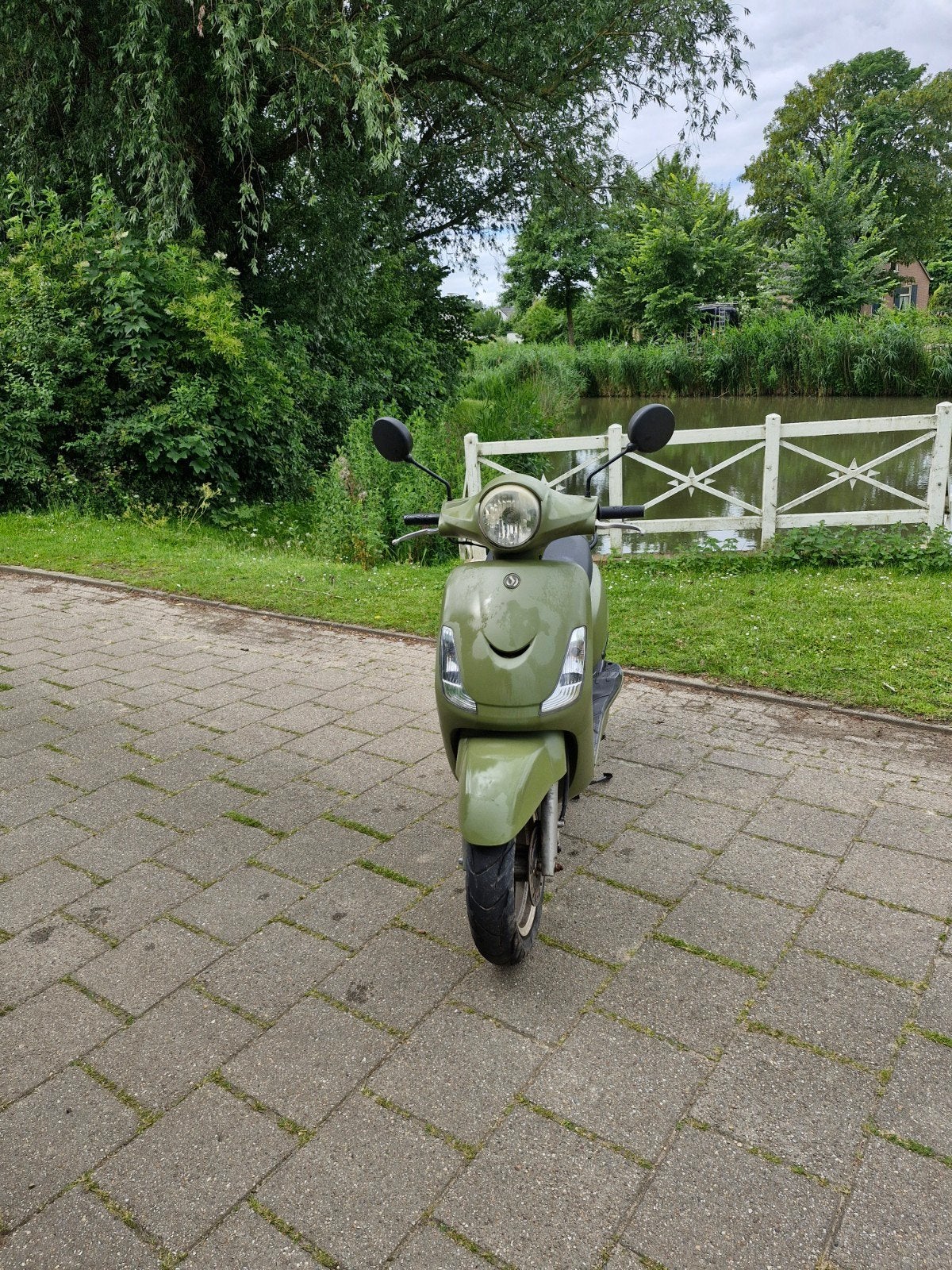 *** Leuke goed werkende army groene Sym Fiddle 2 ***, Ophalen, Gebruikt