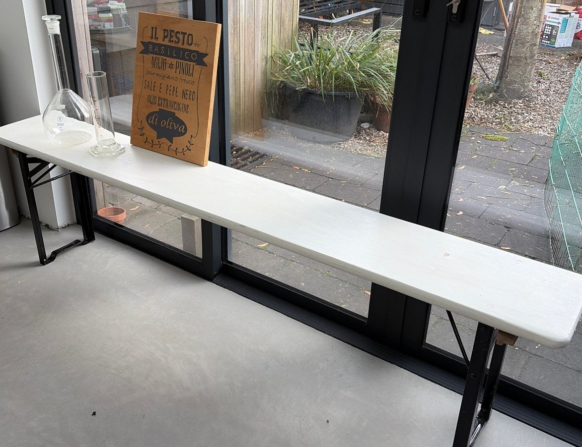 Praktische opvouwbare bier bank - voor binnen en buiten, Ophalen, Gebruikt, Hout
