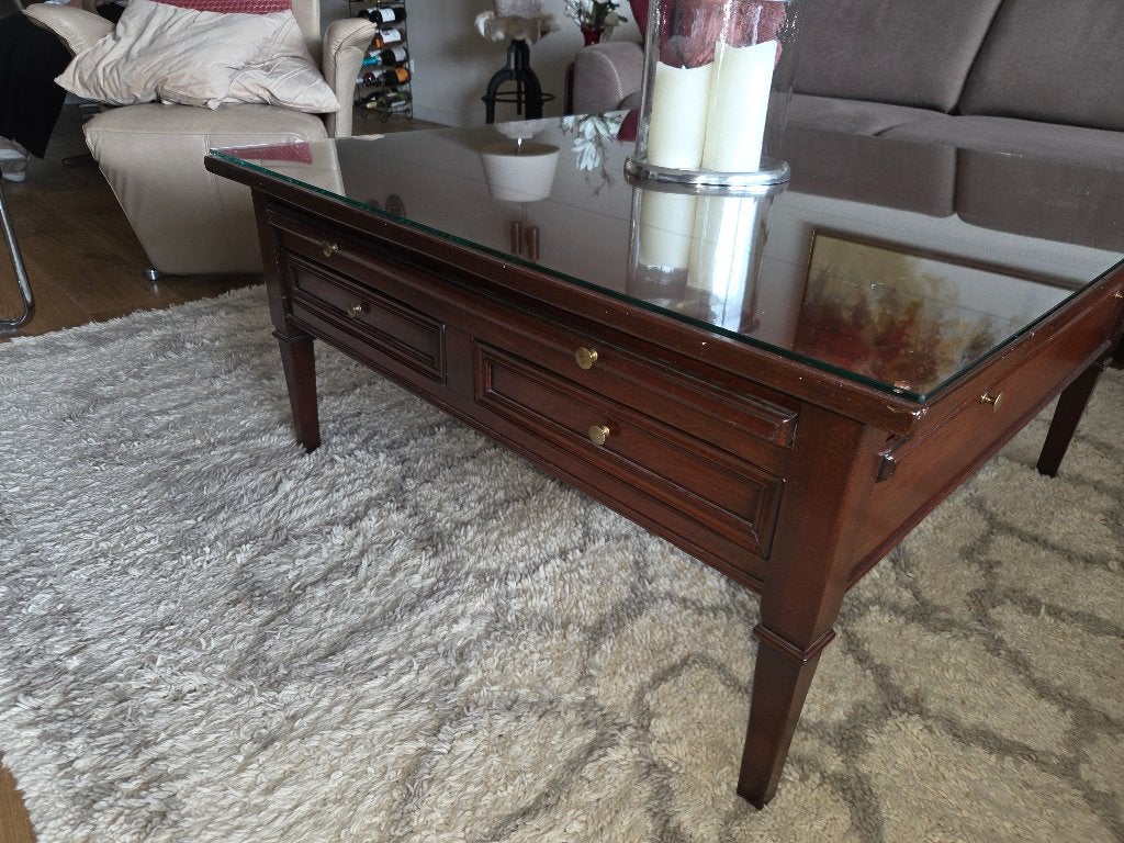 Klassieke Salontafel, Ophalen, Klassiek, Vierkant, Zo goed als nieuw
