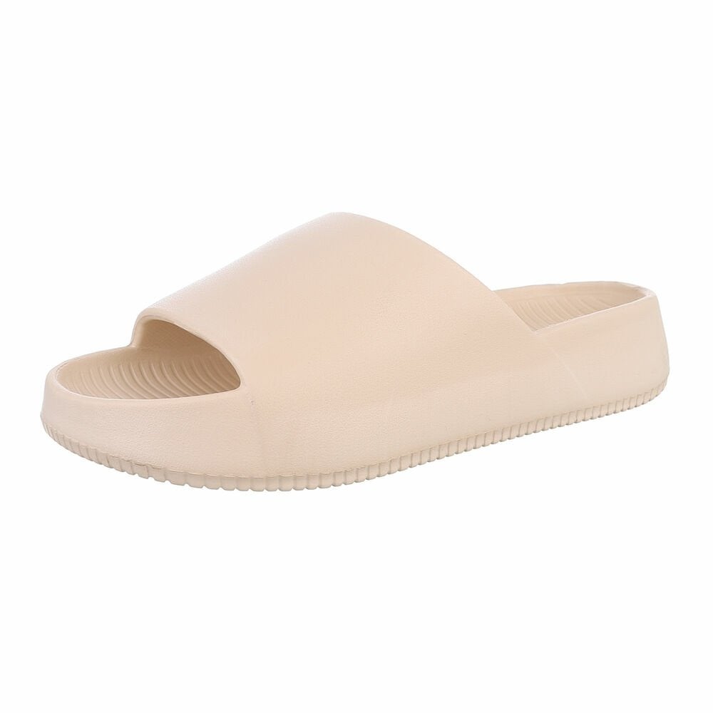 Slippers effen beige 45, Slippers, 3181pm, Verzenden, Noekies.com