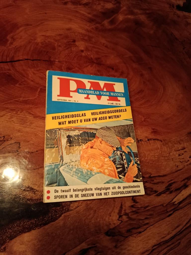 PM Maandblad voor Mannen - September 1961 - Zeer Nette Staat, Ophalen of Verzenden, Zo goed als nieuw, Overige typen