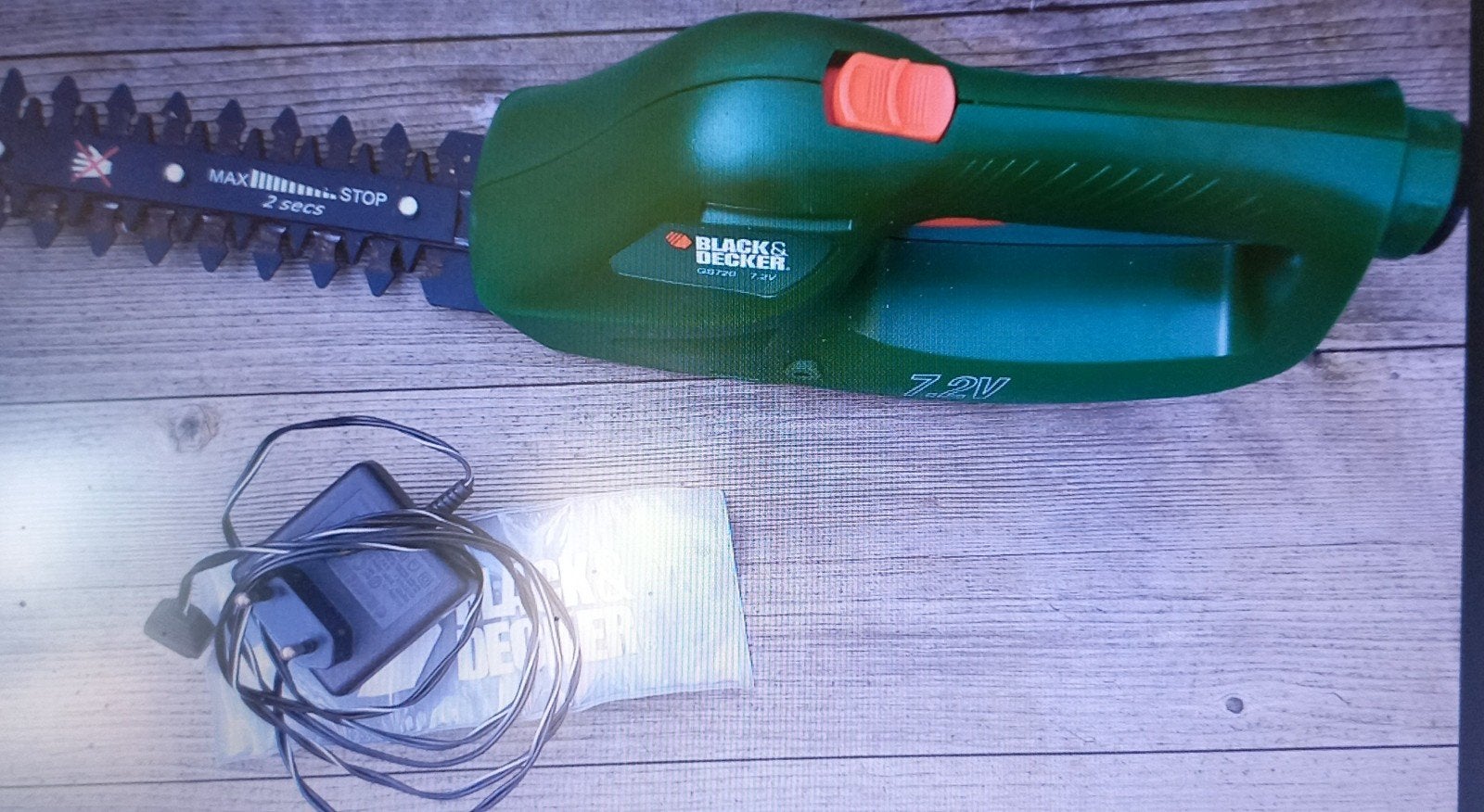 Black & Decker Buxusschaar 7.2V - Accu Heggenschaar, Ophalen of Verzenden, Gebruikt, Accu, Black & Decker
