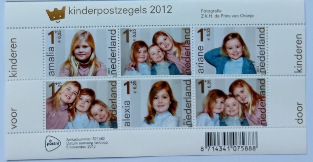 Kinderpostzegels  2012 Prinsesjes, Ophalen of Verzenden, Na 1940, Postfris