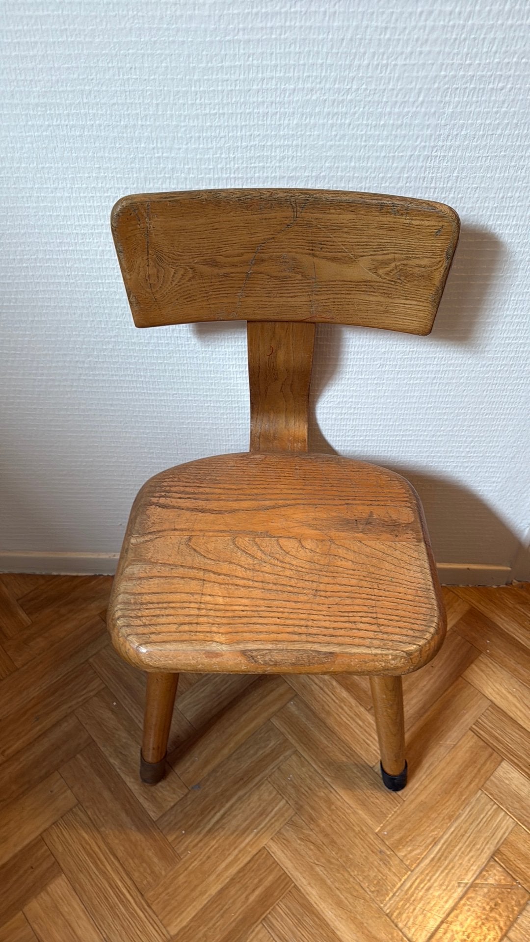 Vintage schoolstoeltje, Ophalen