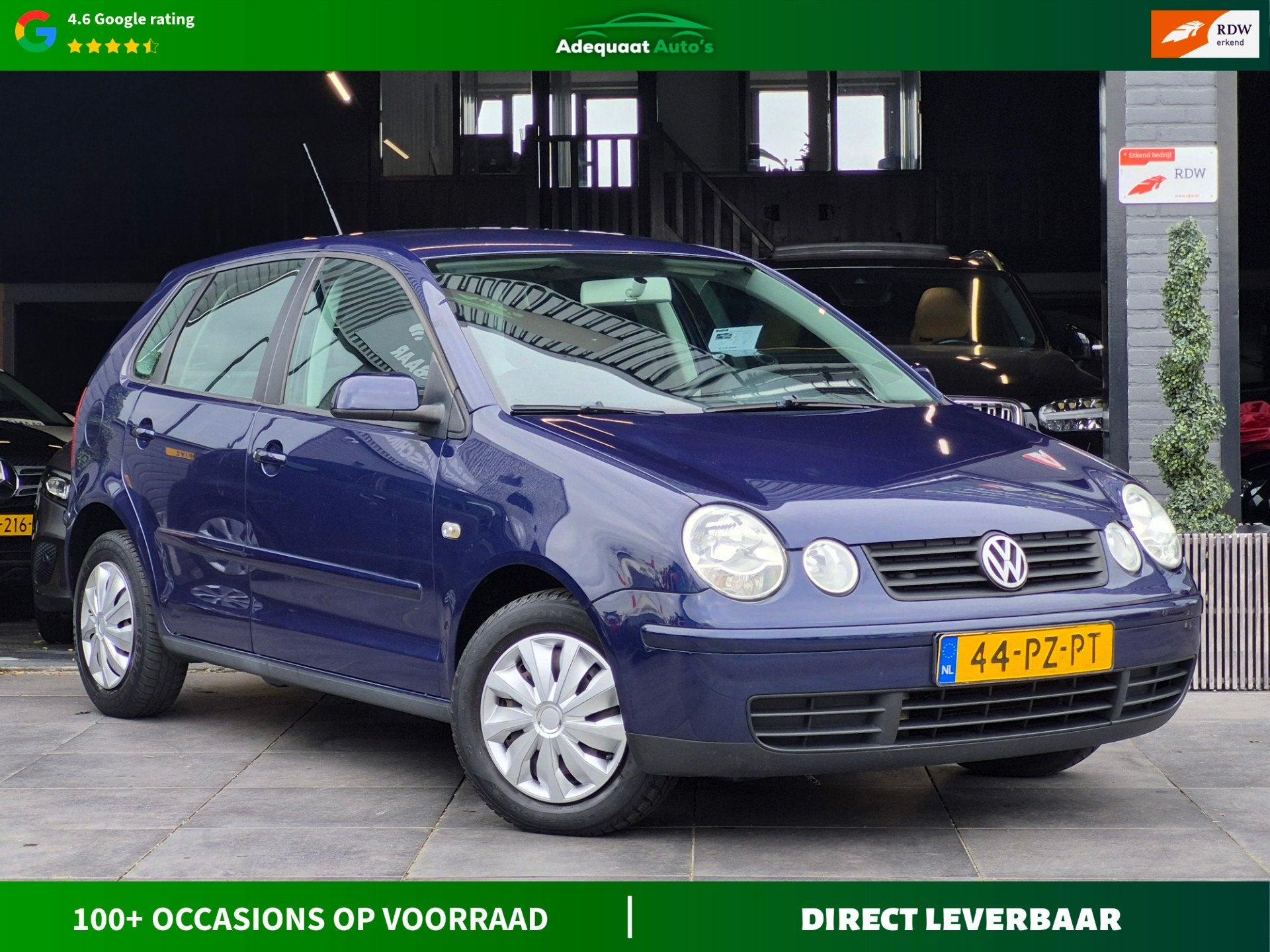 Volkswagen Polo 1.4-16V Athene|Automaat|Airco|El Pakket|NAP, Gebruikt, Huisgarantie, Met garantie (alle), Blauw