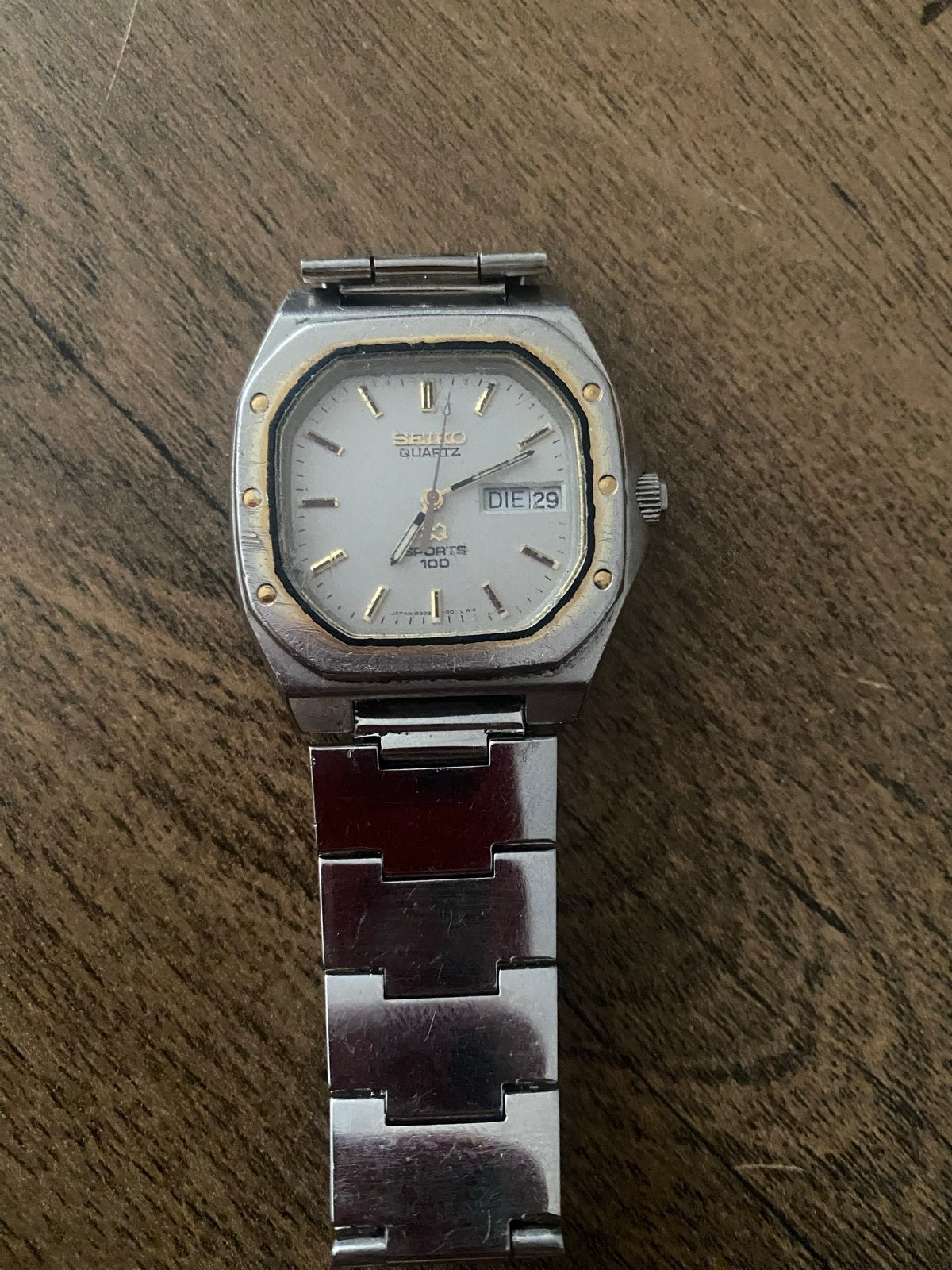 Seiko 'Royal Oak' 8229-5010 '80s Quartz Horloge, Seiko, Gebruikt, Staal, Polshorloge