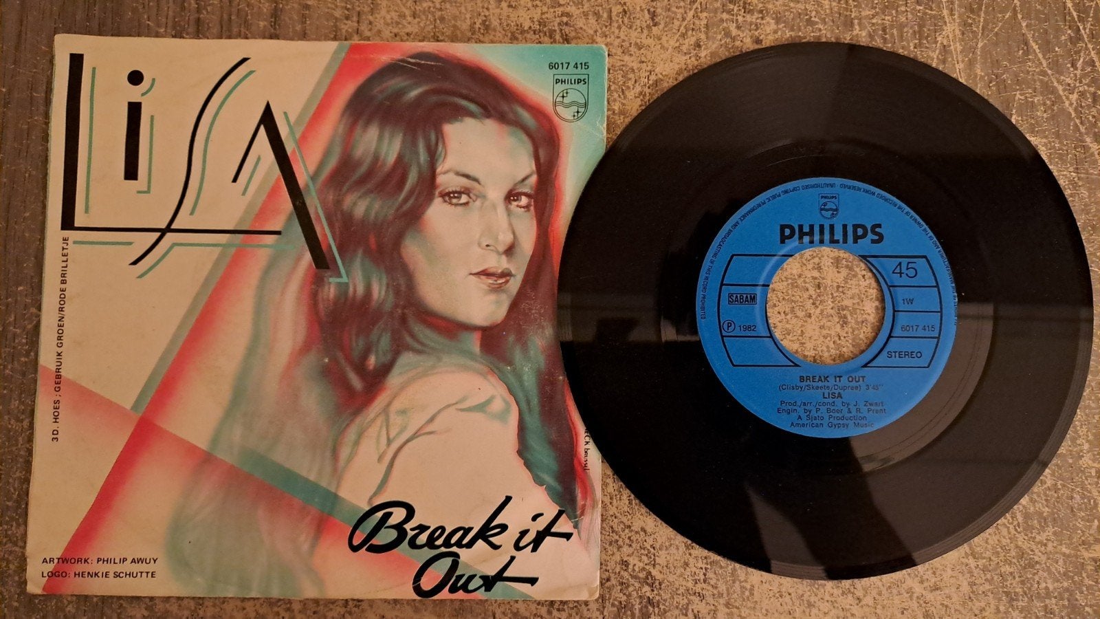 Lisa - break it out, Gebruikt, 7 inch, Pop, Fotohoes