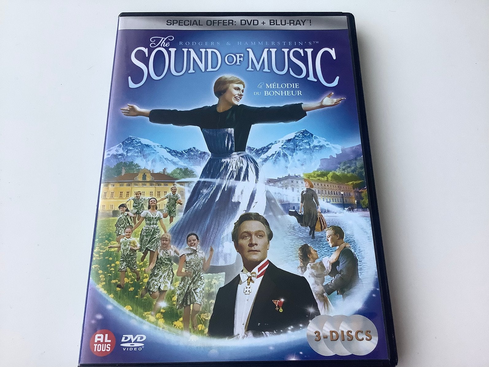 The sound of music, 2 x bluray en 1 dvd, Ophalen of Verzenden, Zo goed als nieuw, Klassiekers