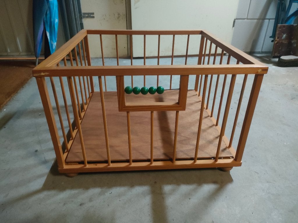 Houten speelgoedbox voor poppen/knuffels, Ophalen, Babypop