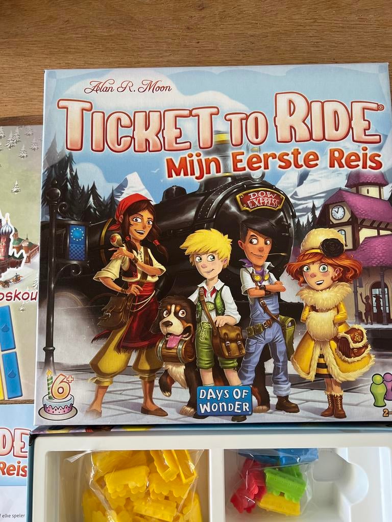 Ticket to Ride Junior - Mijn Eerste Reis (Zeer Goede Staat), Drie of vier spelers, Ophalen of Verzenden, Zo goed als nieuw