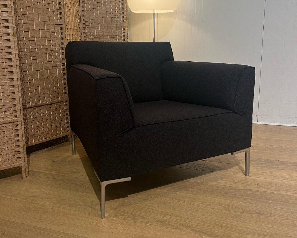 Design on Stock Bloq Fauteuil Ploegwol Nieuwstaat, Design on Stock, 75 tot 100 cm, Ophalen of Verzenden, https://www.designonstock.com/
