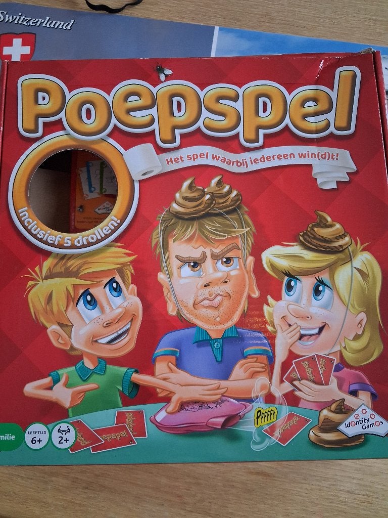 Het poepspel, Een of twee spelers, Ophalen of Verzenden, Gebruikt, Identity Games