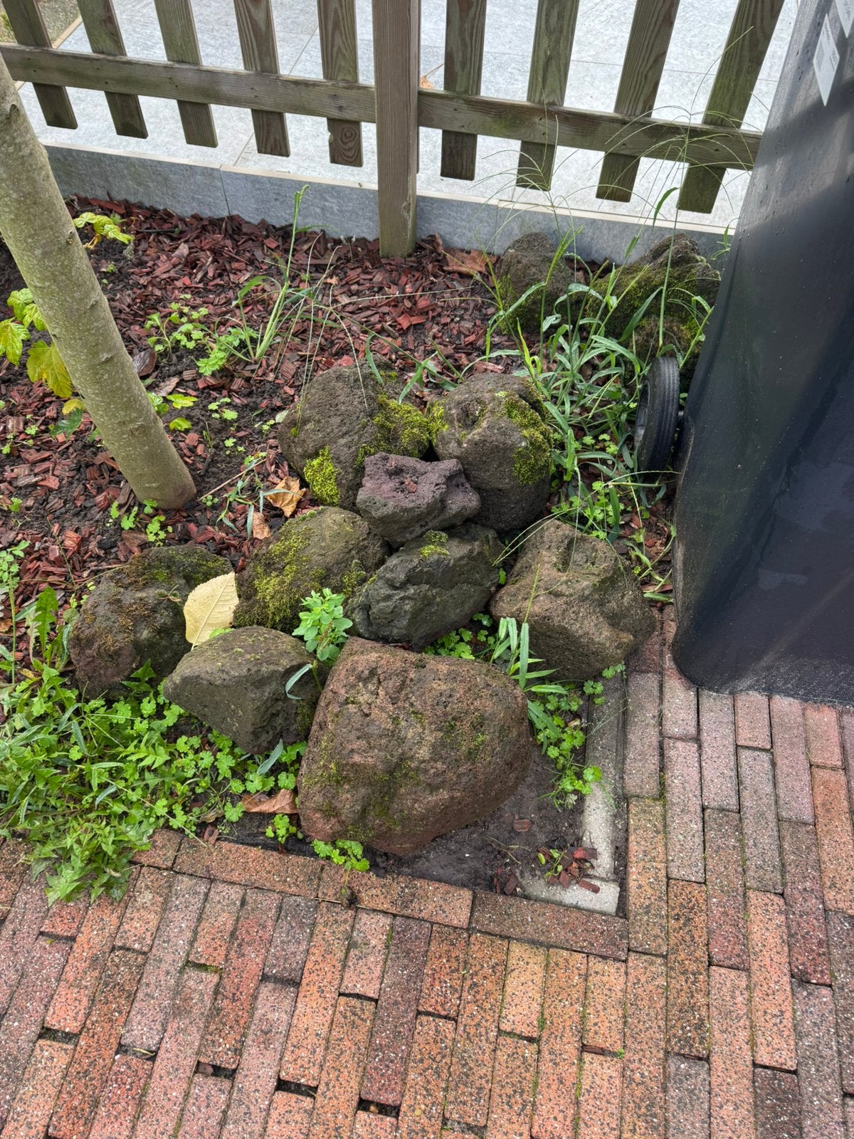 Lavastenen tuin gratis!, Ophalen, Gebruikt, Bruin, Kei