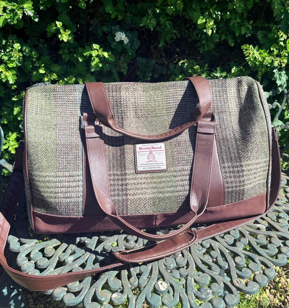 Harris Tweed Weekend tas reistas Schotse ruit, Ophalen of Verzenden, Zo goed als nieuw, 30 cm of meer
