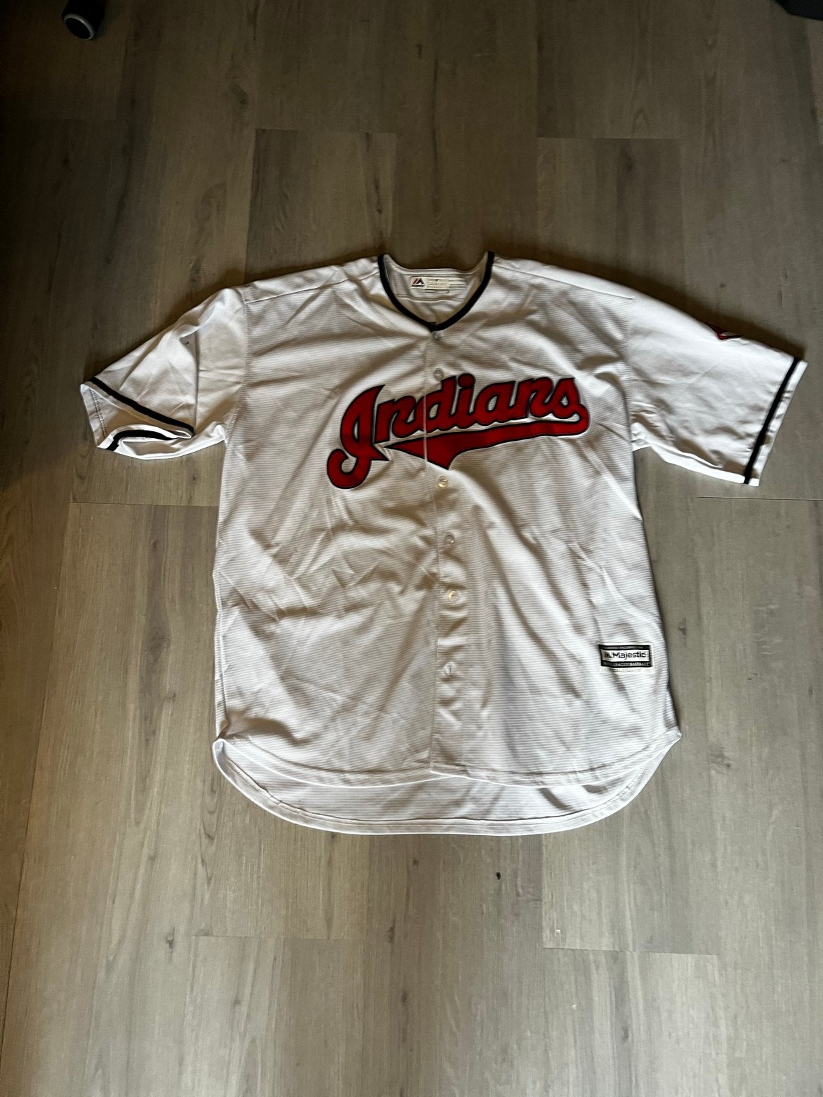 Majestic Cleveland Indians Baseball Shirt - Miller #24, Ophalen of Verzenden, Zo goed als nieuw