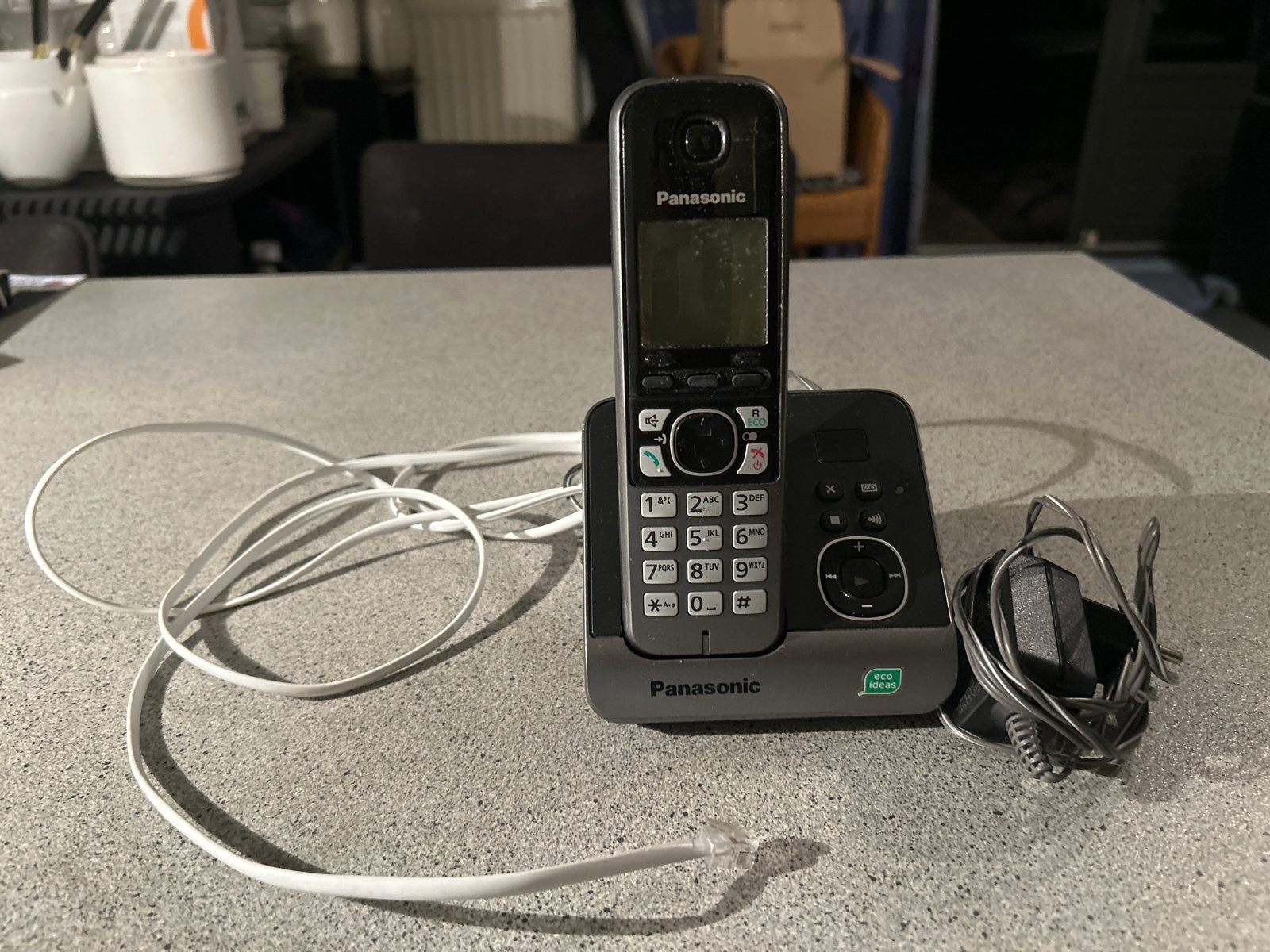 Panasonic draadloze telefoon met basisstation, Ophalen of Verzenden, Zo goed als nieuw, 1 handset
