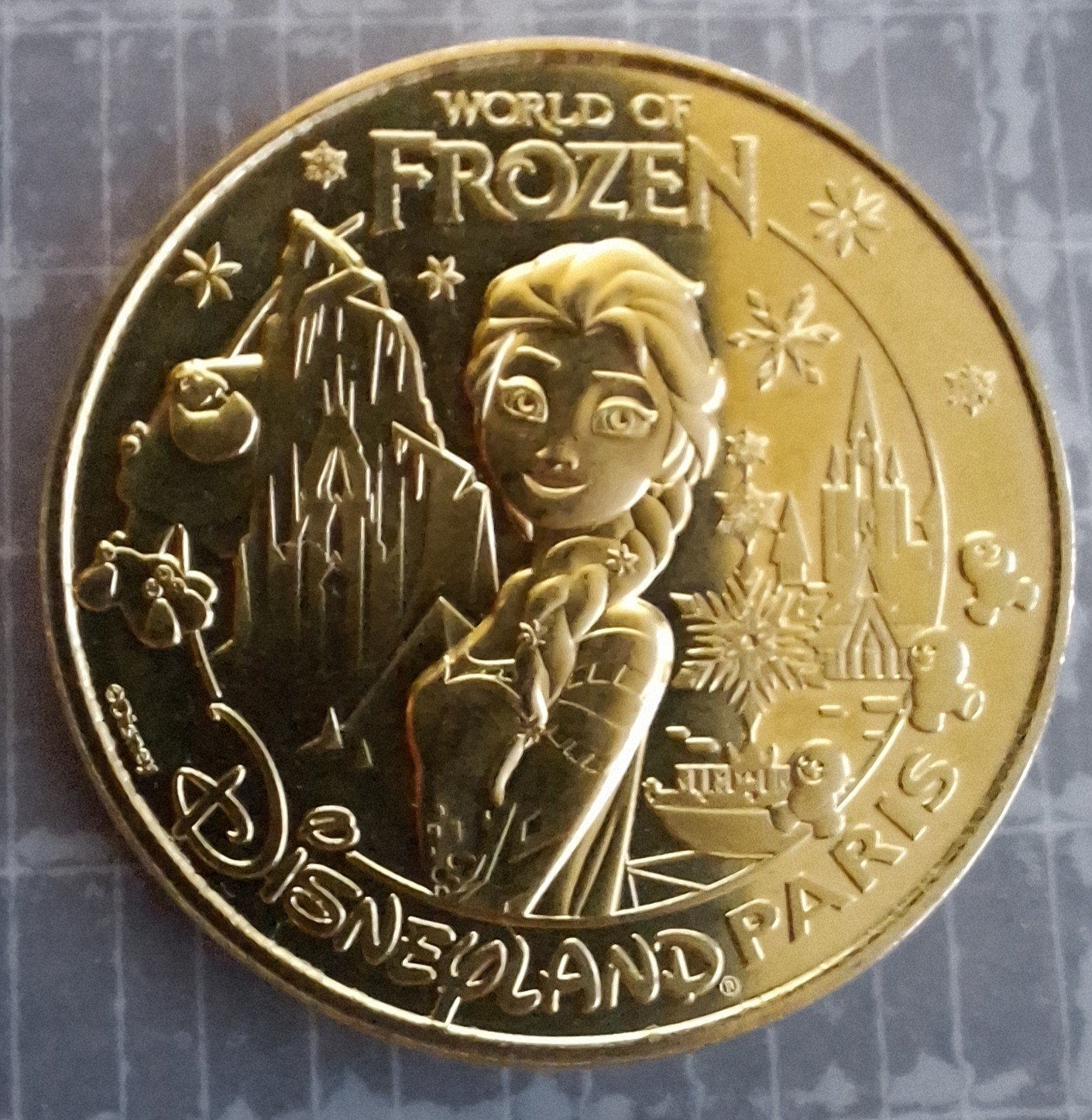 Disney Frozen munt Disneyland Parijs, Ophalen, Overige figuren, Zo goed als nieuw, Overige typen