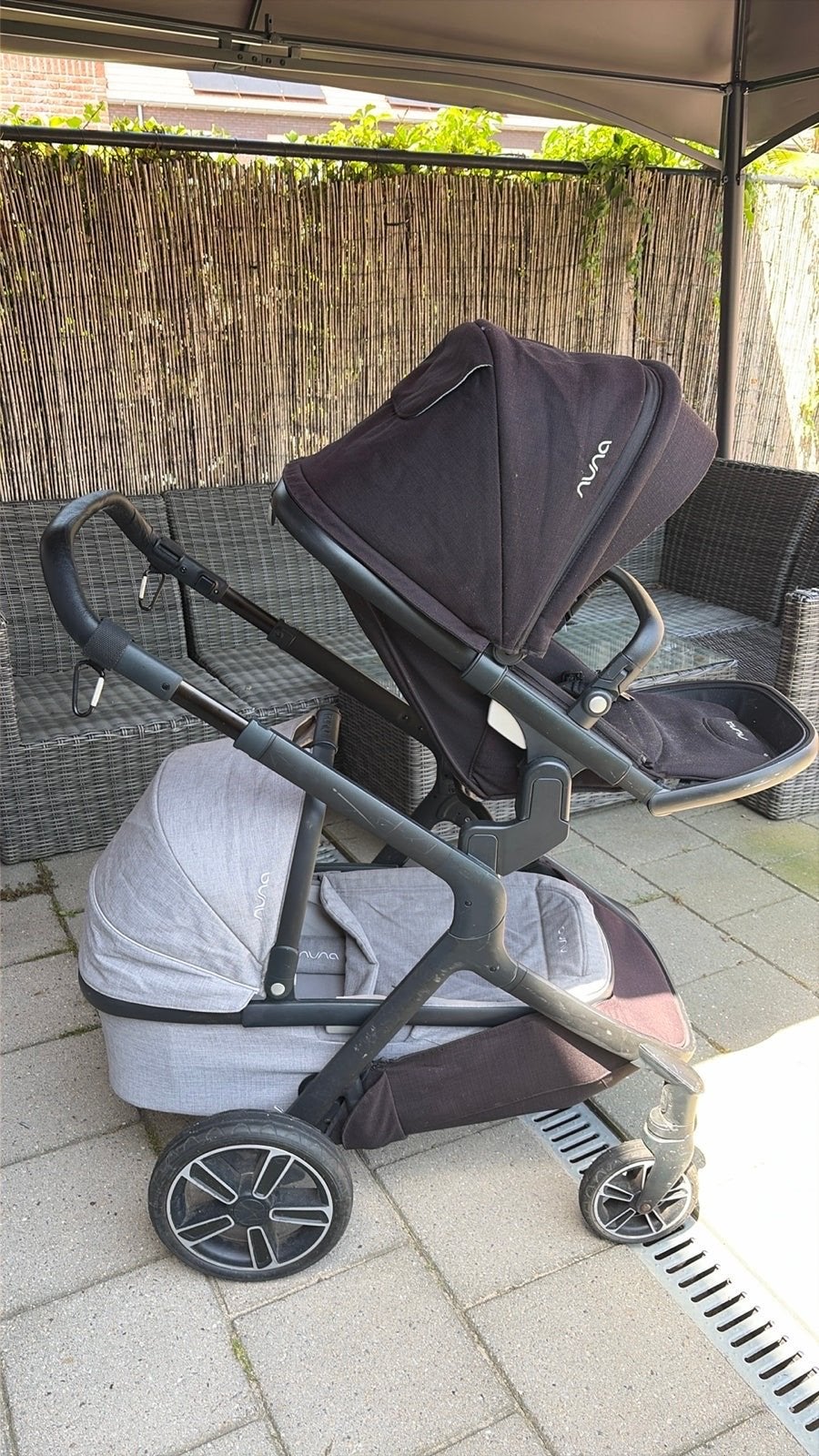 Nuna Demi Grow Duowagen ideaal voor tweeling., Gebruikt, Duowagen, Combiwagen, Ophalen