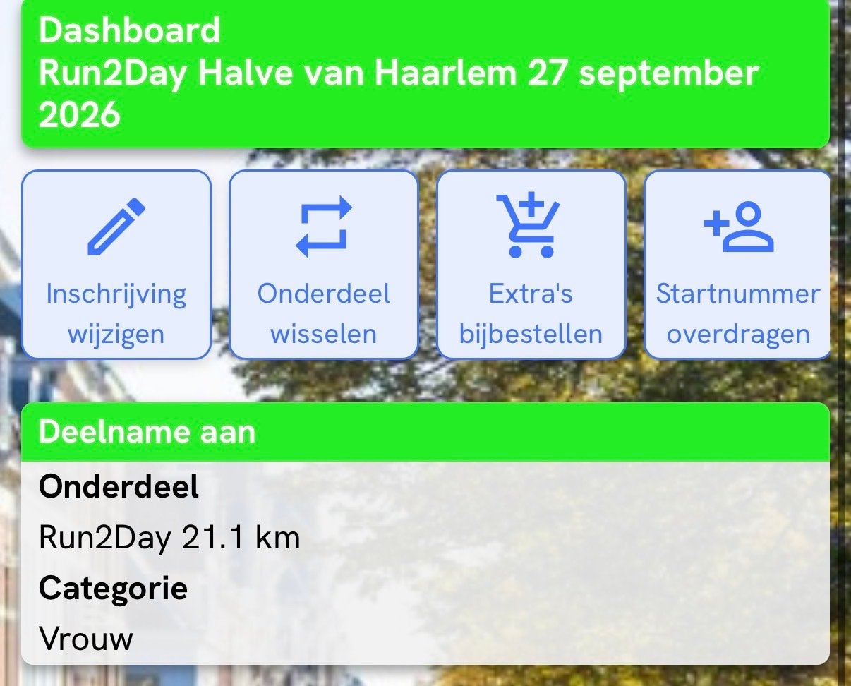 Halve marathon Haarlem, Eén persoon, September