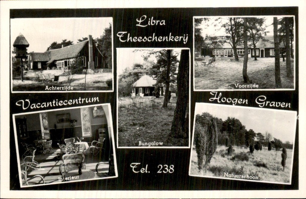 Hoogengraven - Theeschenkerij - Libra, Ophalen of Verzenden, 1940 tot 1960, Gelopen, Overijssel