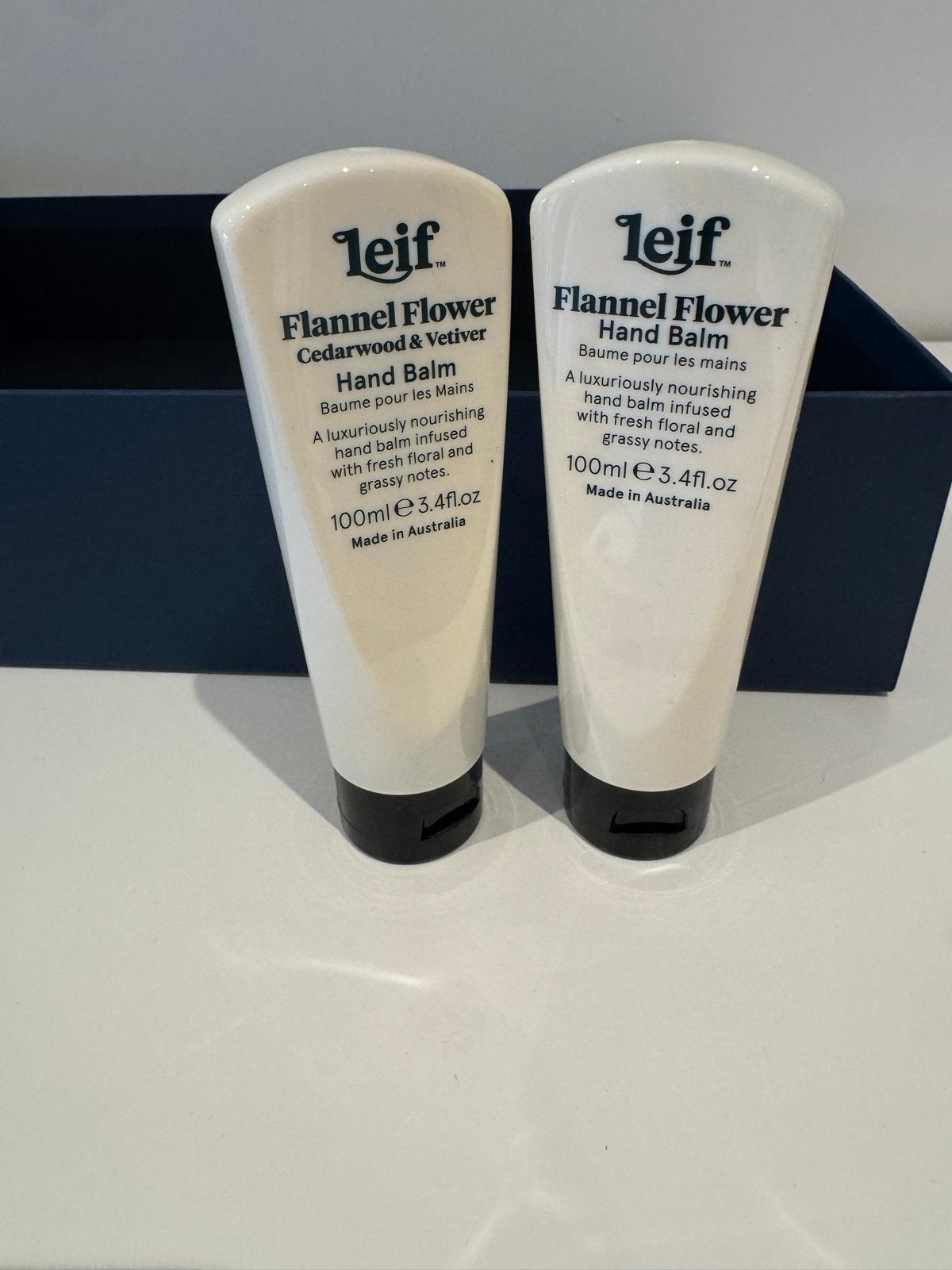 Leif Flannel Flower Hand Balm - Cedarwood & Vetiver (2x100ml, Ophalen of Verzenden, Nieuw, Bodylotion, Crème of Olie