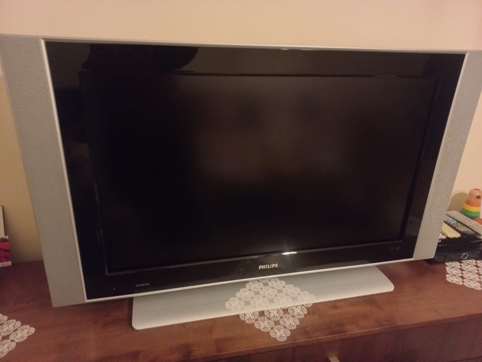 Philips televisie 109cm kleur grijs, Ophalen, Gebruikt, 50 Hz, Philips