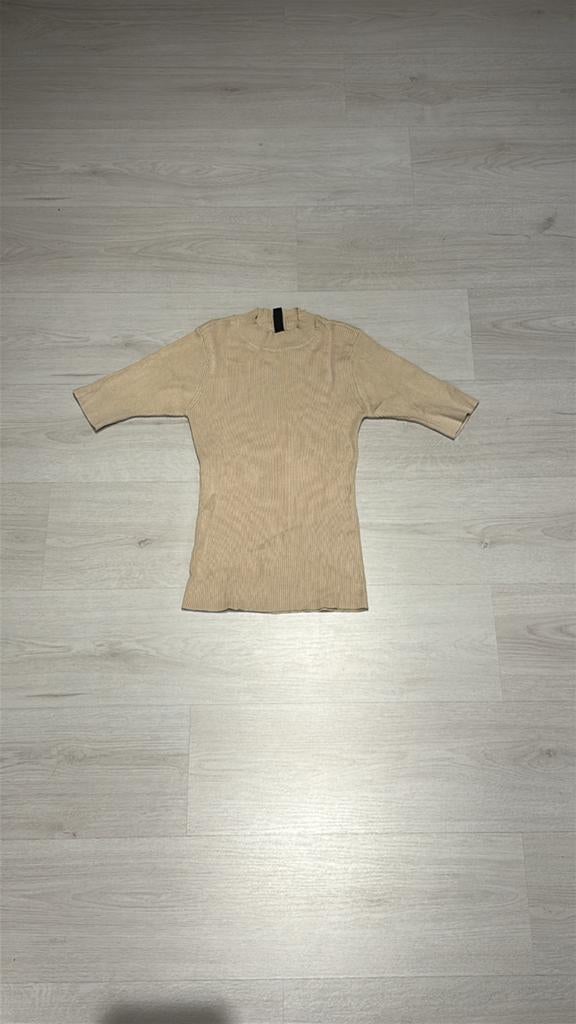 Structuur top - beige, Beige, Nieuw, Ophalen of Verzenden, Korte mouw