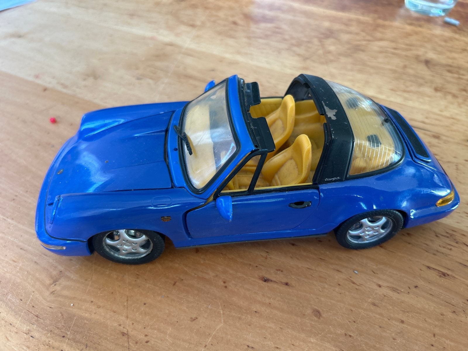 Anson schaalmodel Porsche 1:18 - Blauw, Ophalen of Verzenden, Gebruikt, Auto, Anson