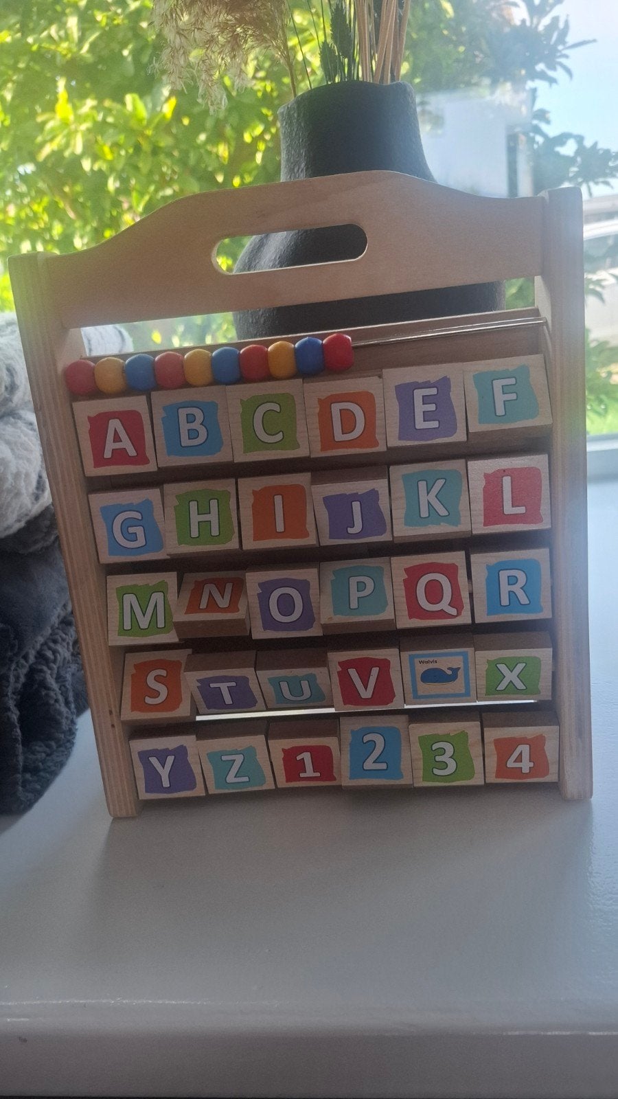 Houten Educatief Speelgoed: Alfabet, Cijfers & Klok, Ophalen of Verzenden, Gebruikt, Taal en Lezen