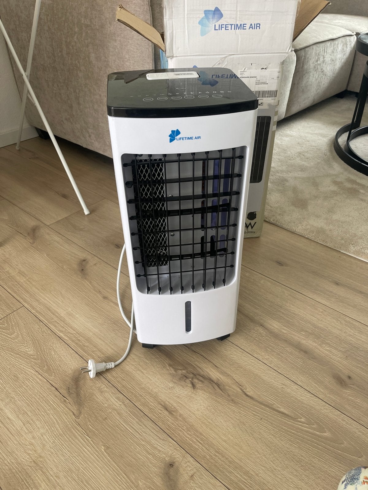 Lifetime Air Cooler 80W met afstandsbediening, Witgoed en Apparatuur, Airco's, Minder dan 60 m³, 3 snelheden of meer, Ophalen of Verzenden