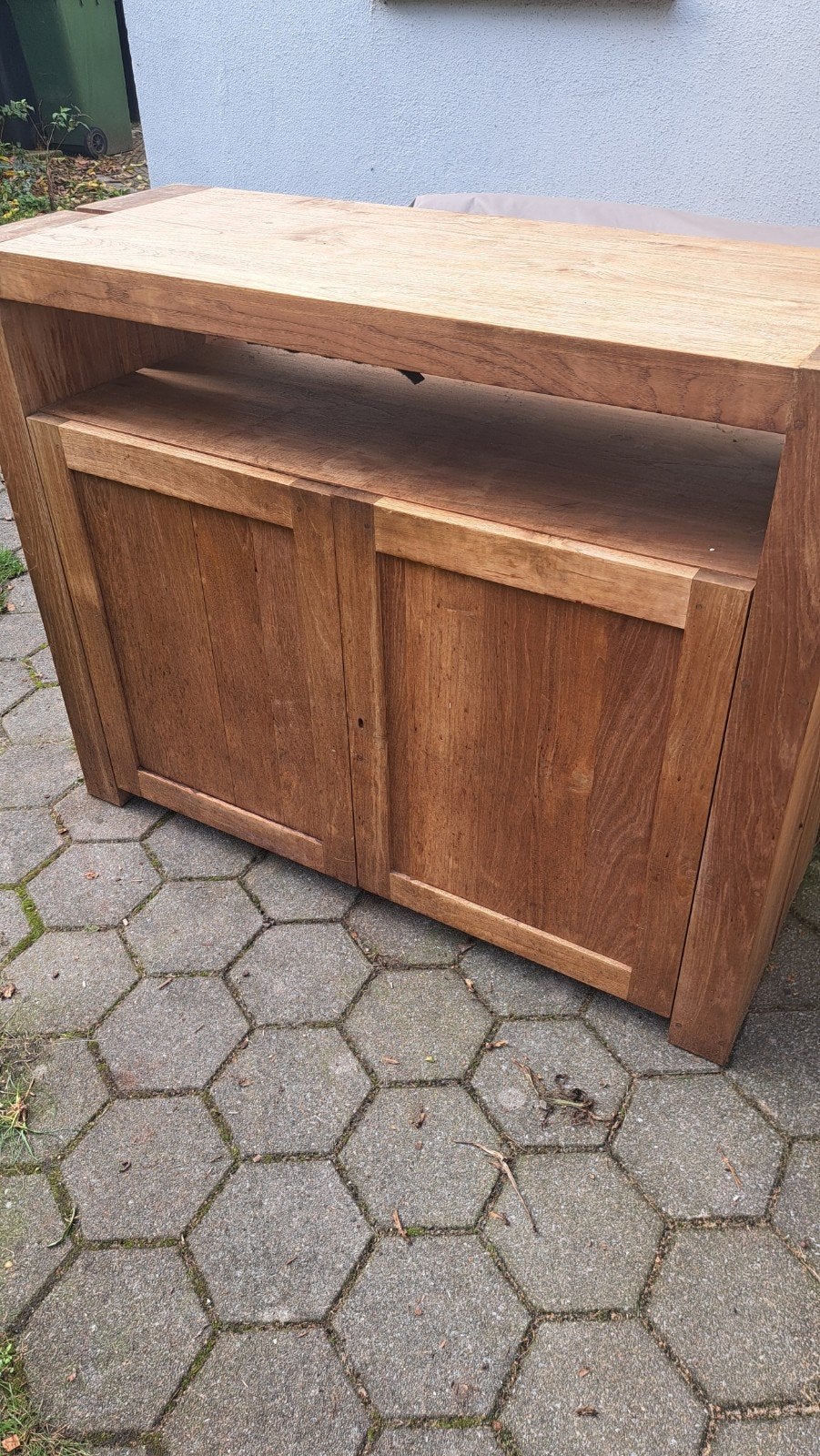 Gratis zware teakhouten kast, Huis en Inrichting, Ophalen, Gebruikt