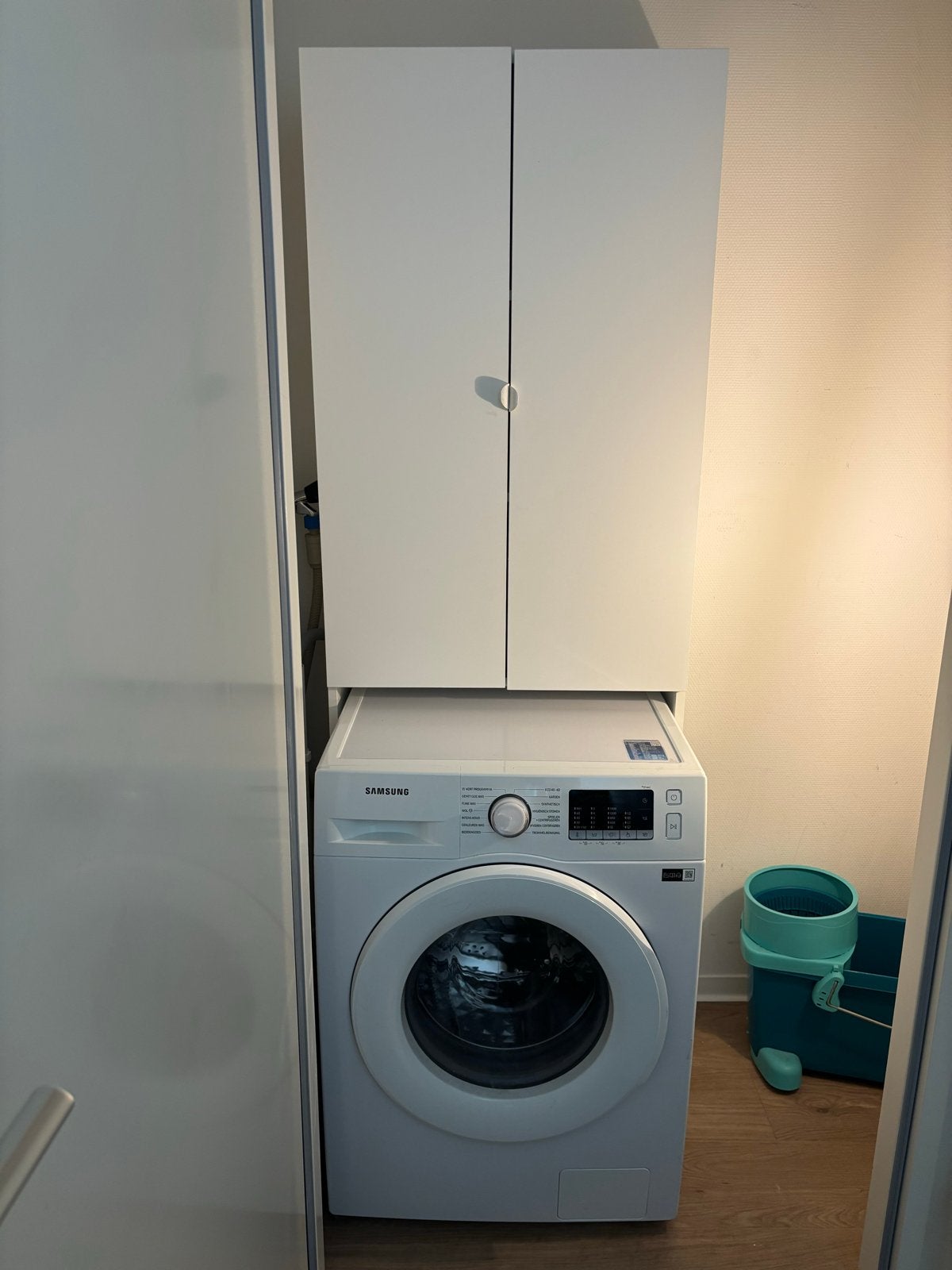 IKEA NYSJÖN Wasmachinekast - Wit, 65x190x30 cm, Ophalen, Zo goed als nieuw