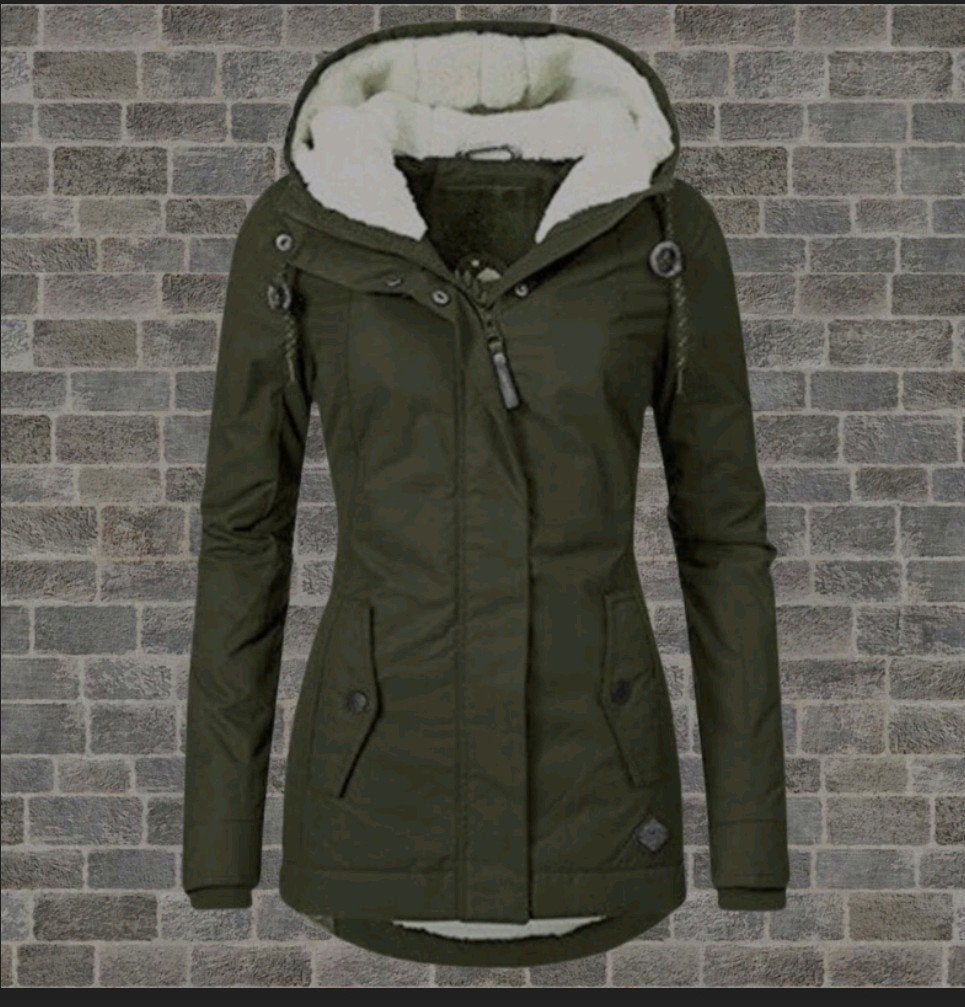 Nieuwe donkergroene dames Parka winterjas. Teddy.  Maat M, Kleding | Dames, Jassen | Zomer, Maat 38/40 (M), Nieuw, Ophalen of Verzenden